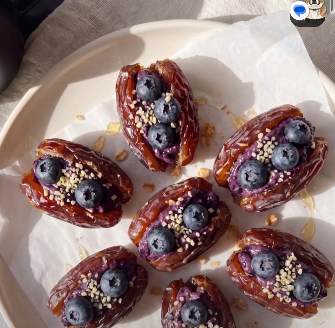 Blueberry Cheesecake Dates