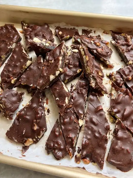 Smashed Date Candy Bark