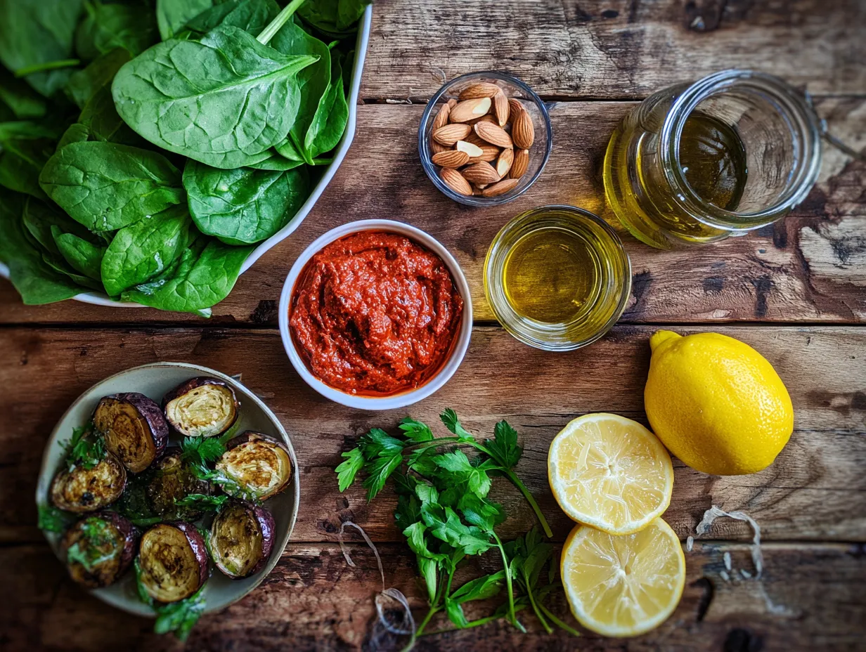 Moroccan Spinach Salad