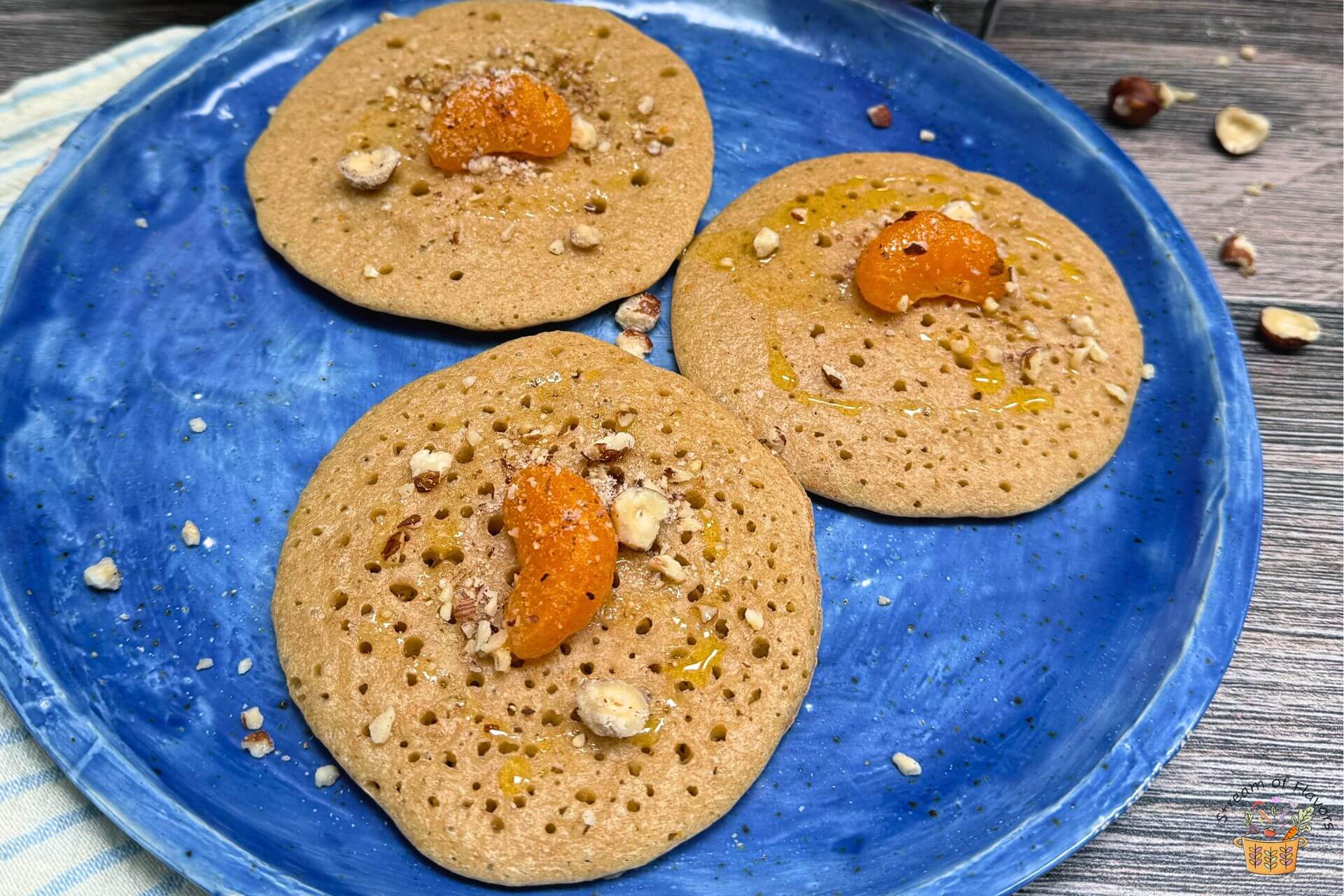 Whole Wheat Baghrir (Moroccan Pancakes)
