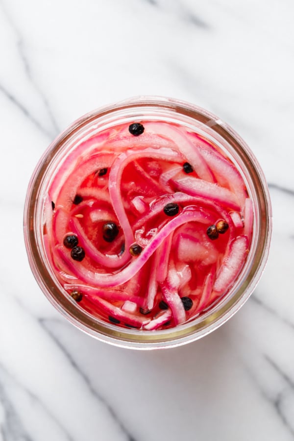 Pickled Red Onions with Cumin and Black Pepper