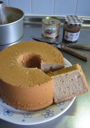 Chestnut and Rum Chiffon Cake
